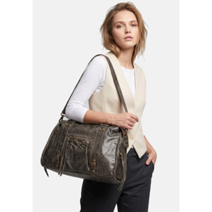 Borsa a spalla da donna - Modello Clara - Vera pelle - 41.0 x 28.0 x 13.0 cm