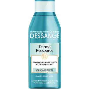 Lot de 12 - Dessange Dermo Ressource Shampooing Sans Sulfates Hydra-Apaisant