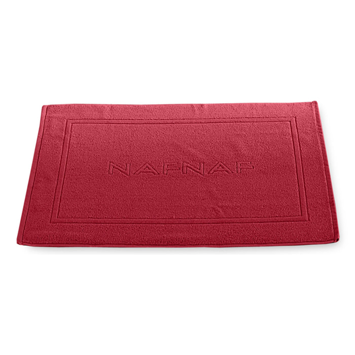 Alfombra de baño CASUAL burdeos 50x80 cm - 100% algodón -