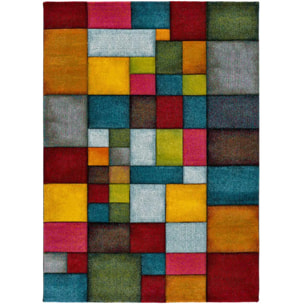 Alfombra geométrica Harlequin Multicolor, varias medidas disponibles