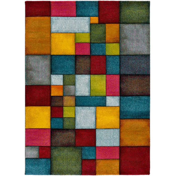 Alfombra geométrica Harlequin Multicolor, varias medidas disponibles
