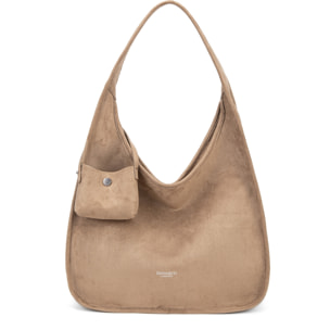 Borsa a spalla da donna - Modello Silvana Plus - 100% PU Vegan Leather - 36.0 x 39.0 x 12.5 cm