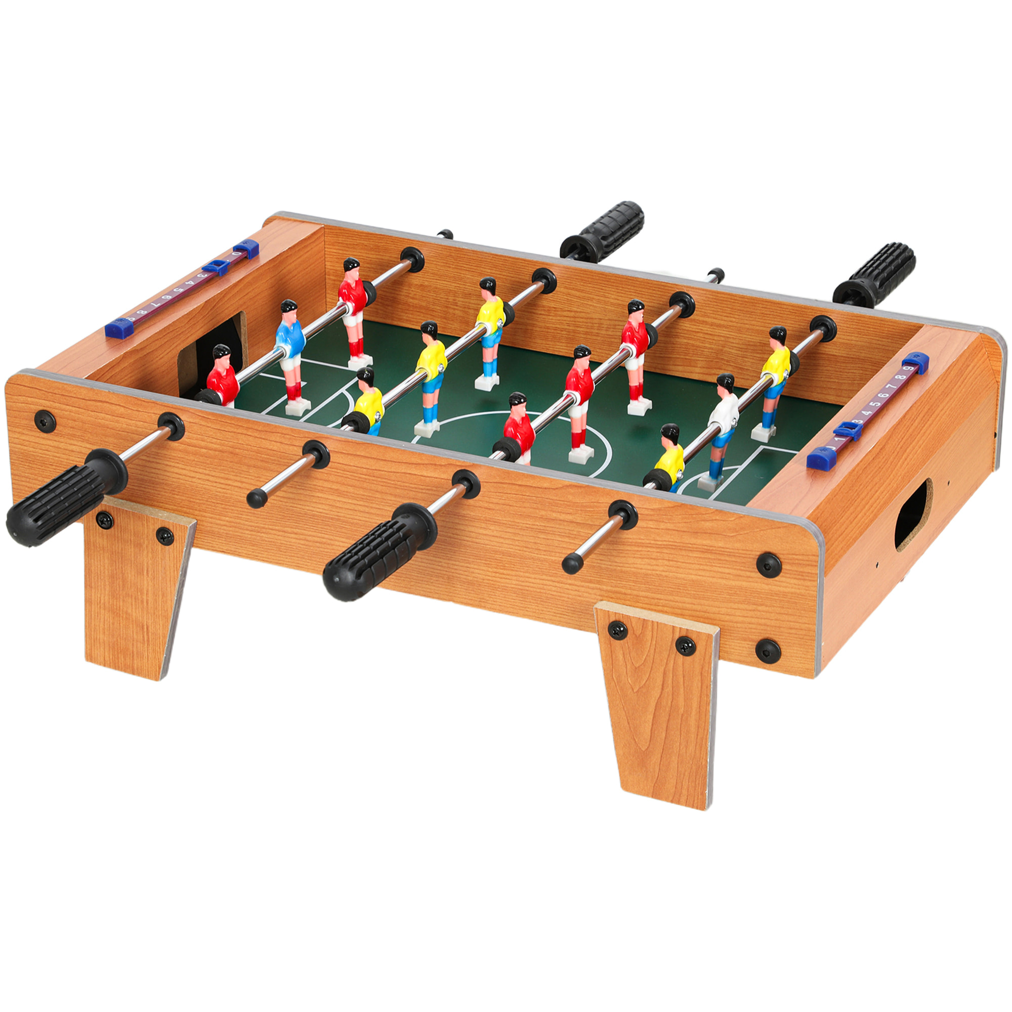Mini babyfoot de table tableaux de score 2 balles dim. 50x50x18cm