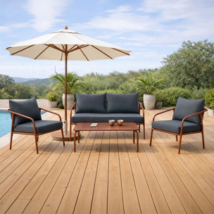 Salon de jardin 4 places terracotta EVORA