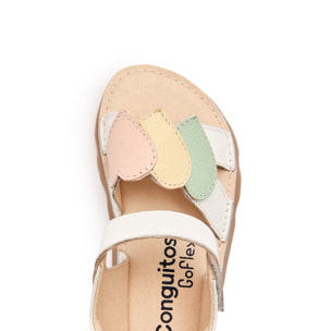 Sandalias de Niña de Napa Barefoot Goflex en Multicolor
