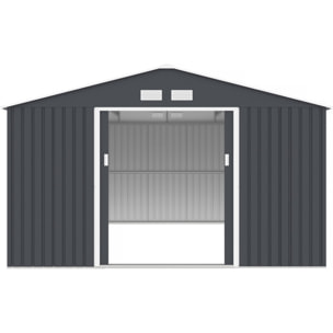 Abri de jardin métal "Vegas"- 15 m² - Gris