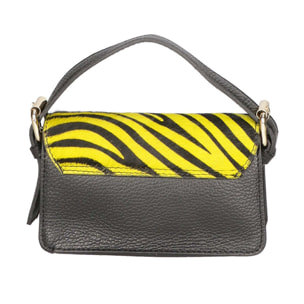 Borsa a mano da donna - Modello Aleide - Vera pelle - 18.0 x 11.0 x 6.5 cm