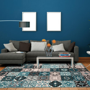 Tapis Revu motif carreaux de ciment