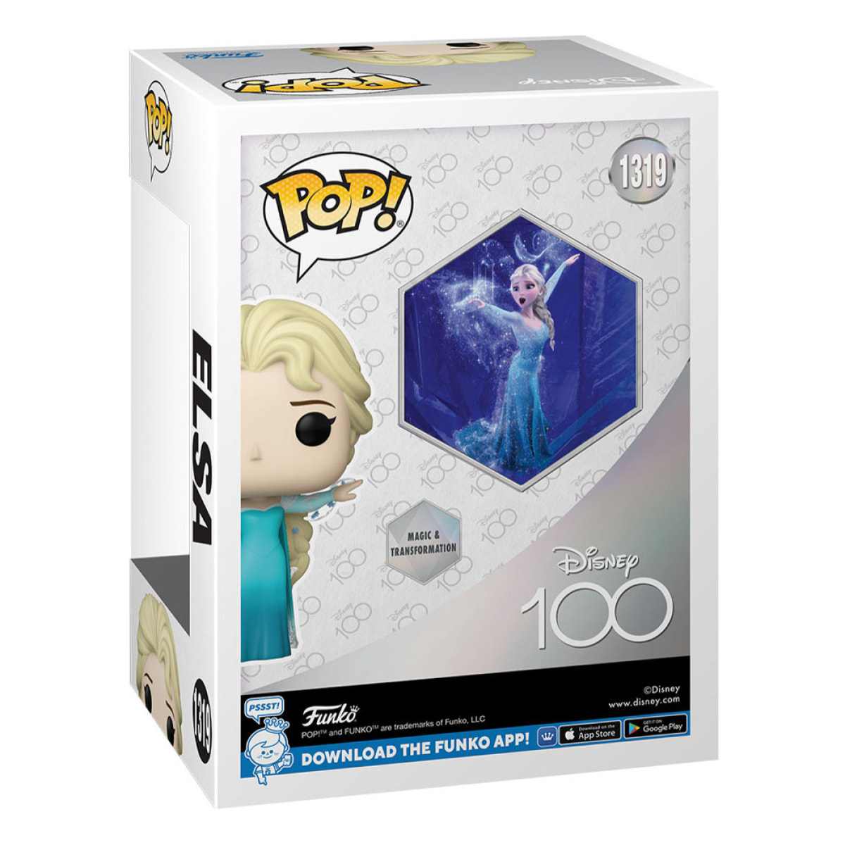 Disney's 100th Anniversary Pop! Disney Vinile Figura Elsa 9 Cm Funko