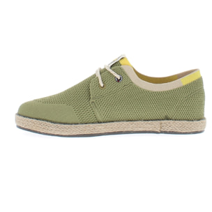 Armata di Mare Scarpe Uomo Espadrillas Stringate con Soletta Comfort AMU S24N523 Khaki