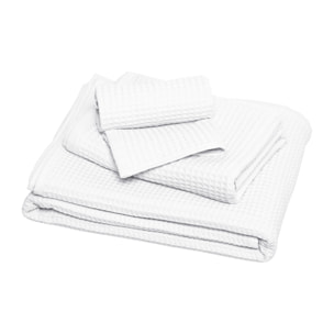 Serviette de toilette en coton bio, ESPRIT NID D'ABEILLE