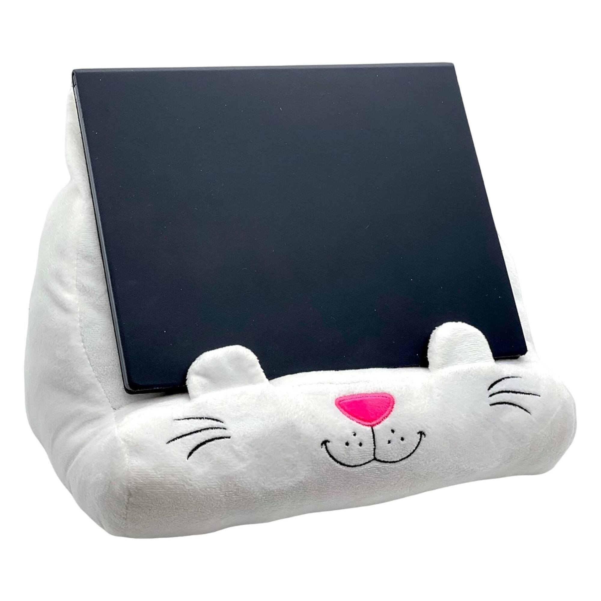 Well home - soporte de peluche para libros o tables en diseño de gato 30x20x20cm