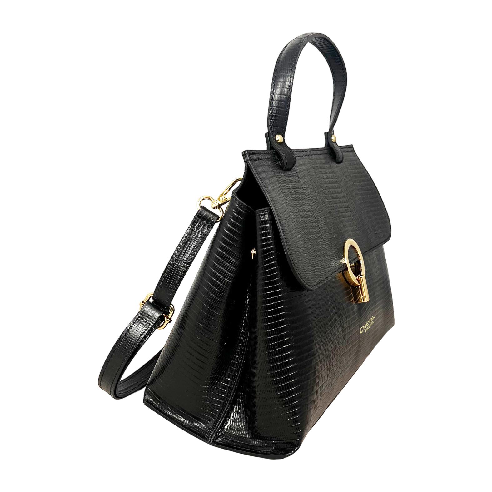 Borsa a mano Cheval Firenze Evelyn Nero