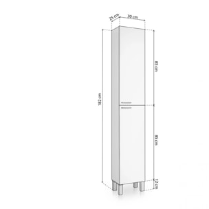 Columna de baño Inspire 2 puerta Blanco Brillo