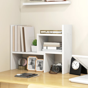 Étagère de bureau modulable - organisateur de bureau - 2 pièces - blanc