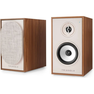 Enceinte bibliothèque active TRIANGLE BR02 Connect Chene