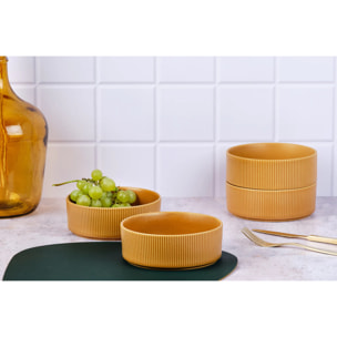 Bol SCANDI Ø16,5cm - 4 pièces - Ocre
