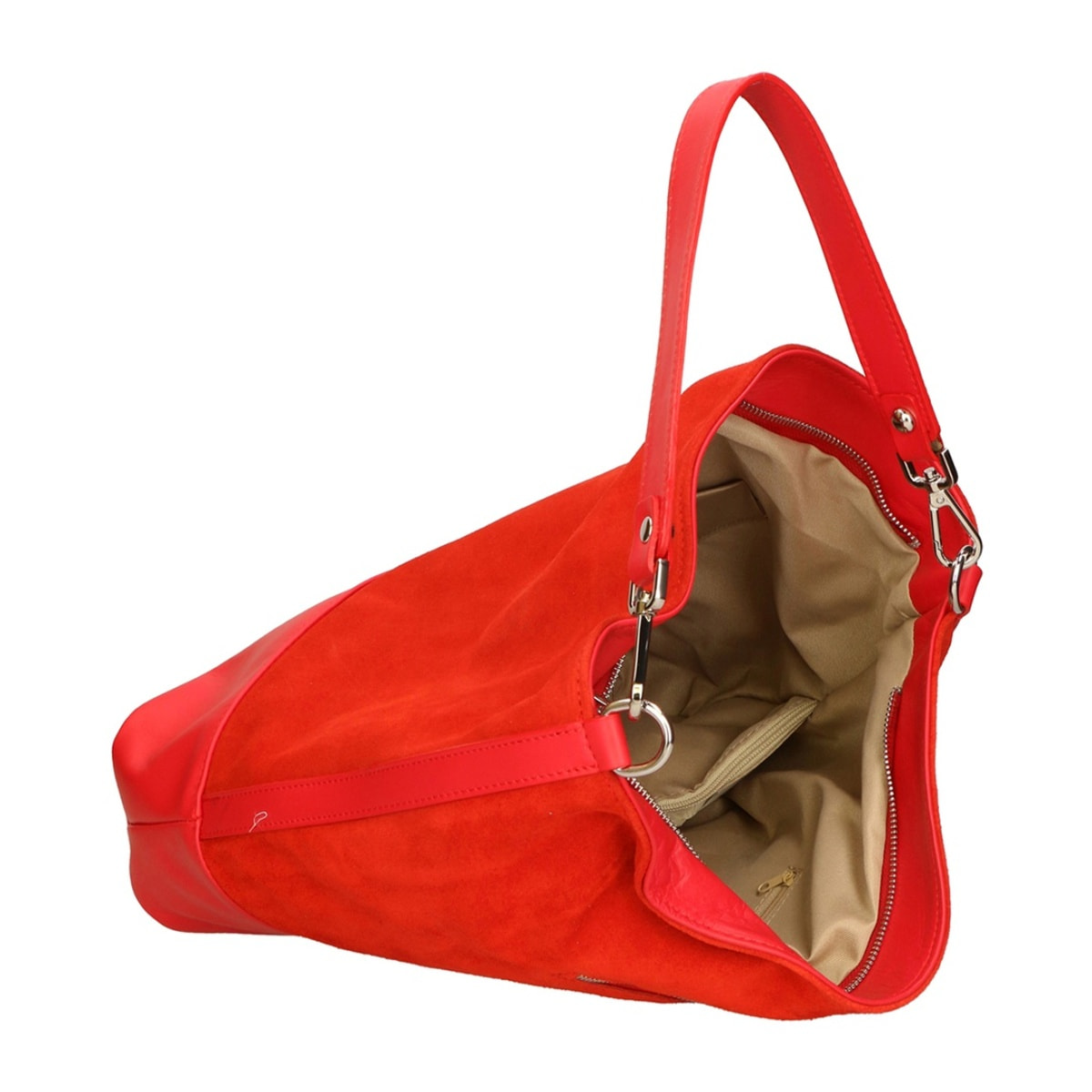 Borsa a spalla da donna - Modello Graziana - Vera pelle - 33.0 x 35.0 x 11.0 cm