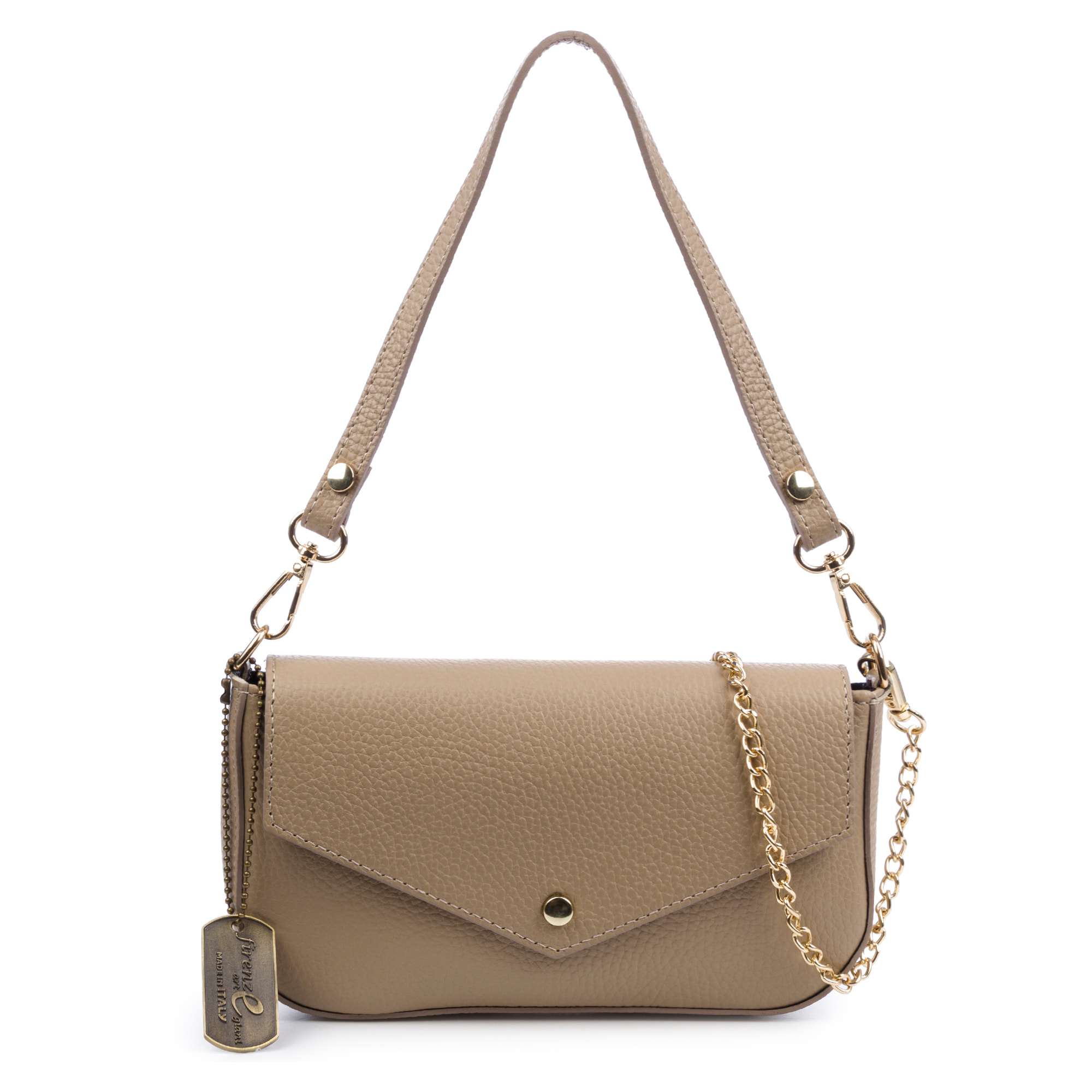 Bellizzi Bolso de hombro Mujer. Piel auténtica Dollaro