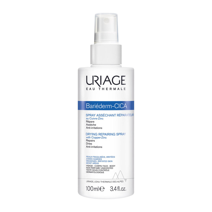 Bariéderm - Cica-Spray - Asséchant Réparateur au Cuivre-Zinc 100 ml