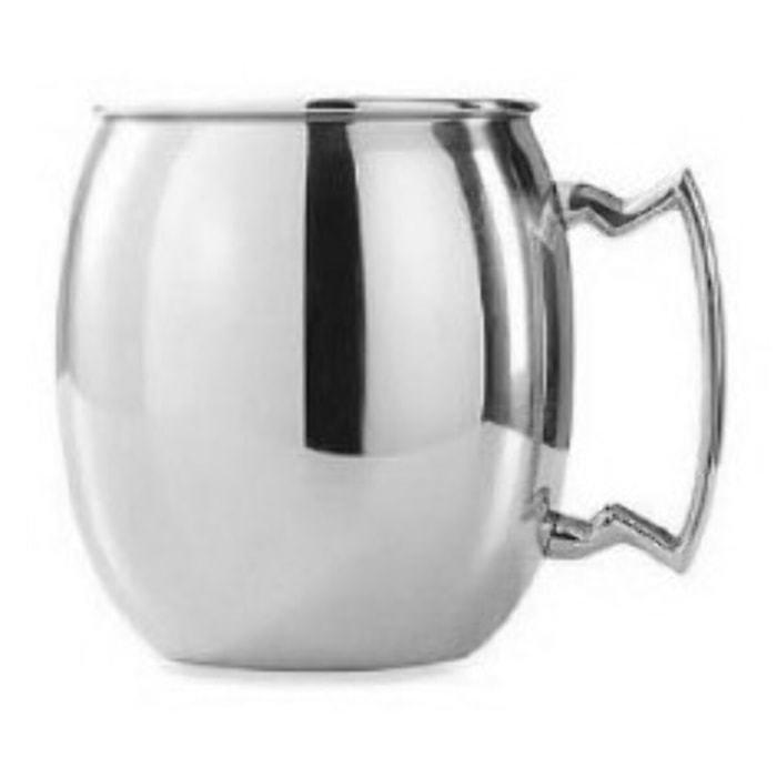 Mug inox lisse avec anse