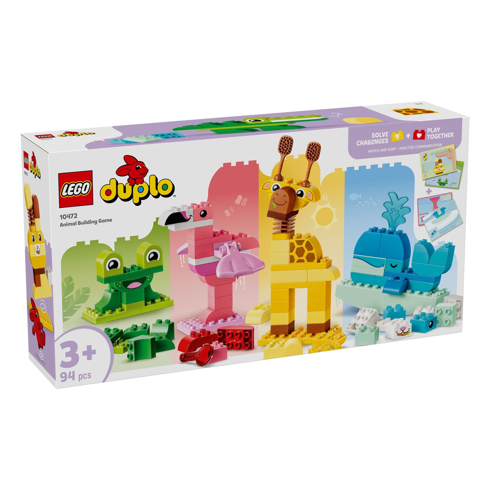 Jeu de construction d'Animaux 10472 - dès 3 ans - 94 pièces