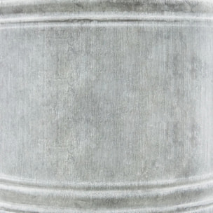 Set de 2 seaux métal gris D19/23cm