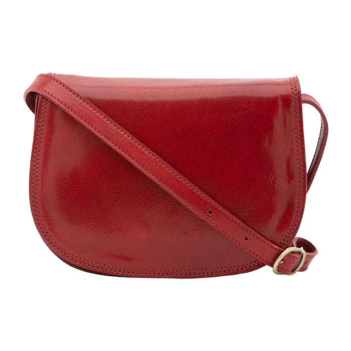 Borsa a tracolla  da donna In Vera pelle Made in Italy 24x17x11 cm