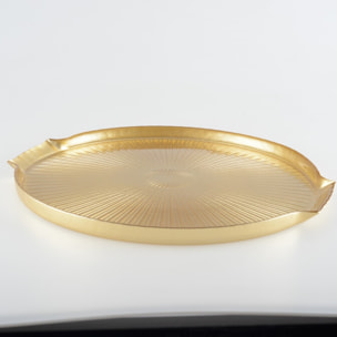 Plateau à fromage doré en verre 30x28x2cm