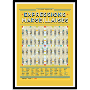 Affiche - Expressions Marseillaises - Frog Posters