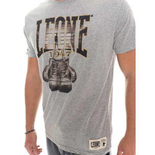 T-shirt uomo a manica corta in cotone, stampa Leone 1947 Graphics