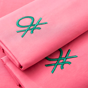 Set 3pzs sabana individual: sabana plana (160x290cm c/ dobladillo simple 5cm) + sabana bajera (90x200+25cm flap) + 1 funda de almohada (50x80cm) 100%