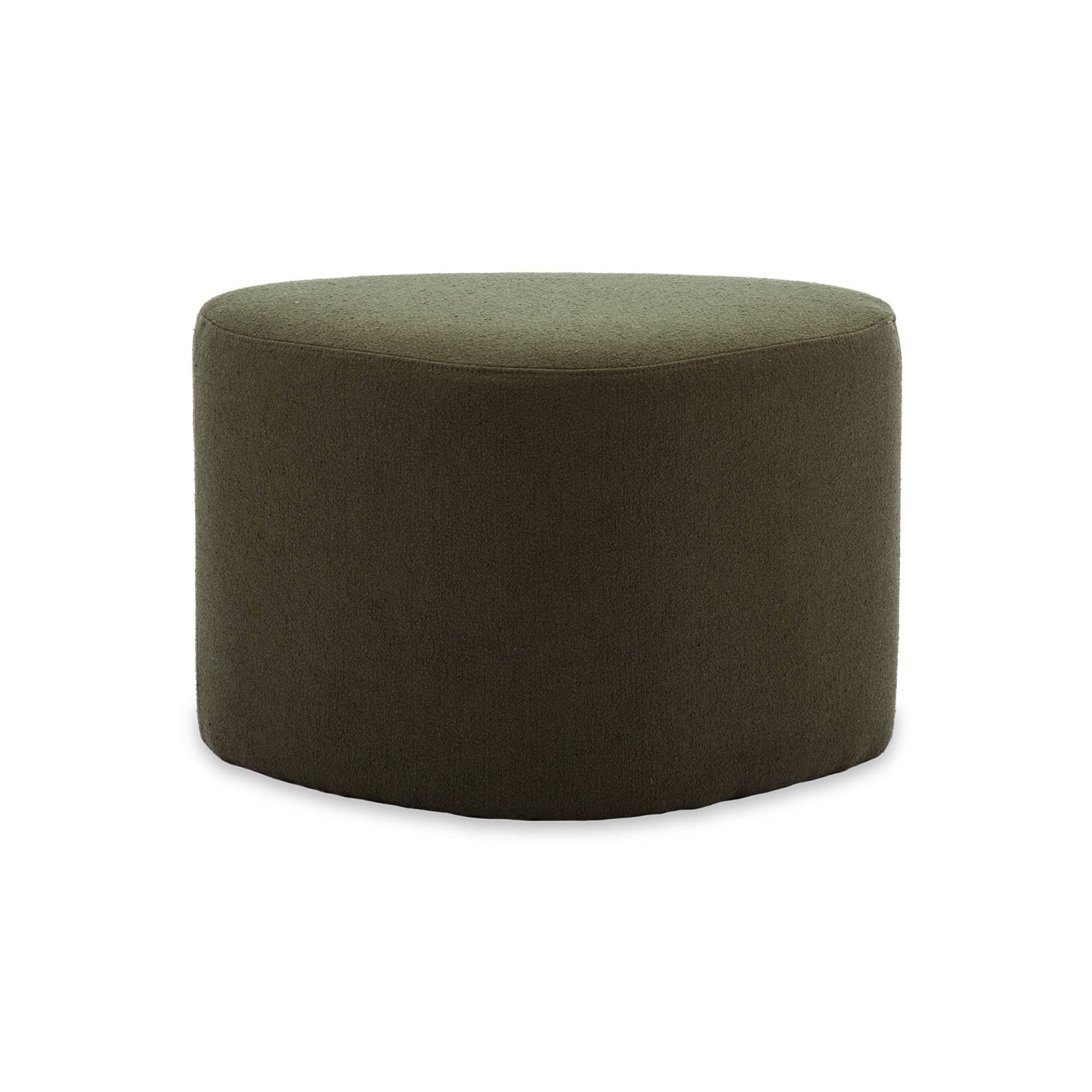 Tabouret, pouf en forme de galet tissu TAO