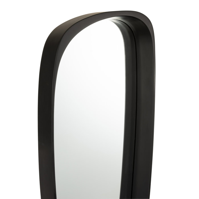 J-Line miroir Giles Lang - verre - noir - 33 x 89 cm