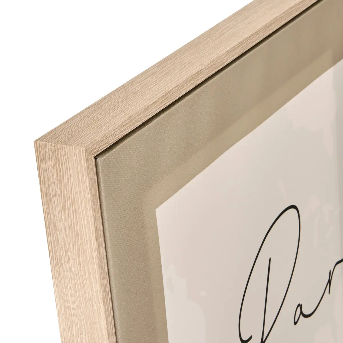 Toile imprimée encadrée Marlow noir et blanc 116x58cm