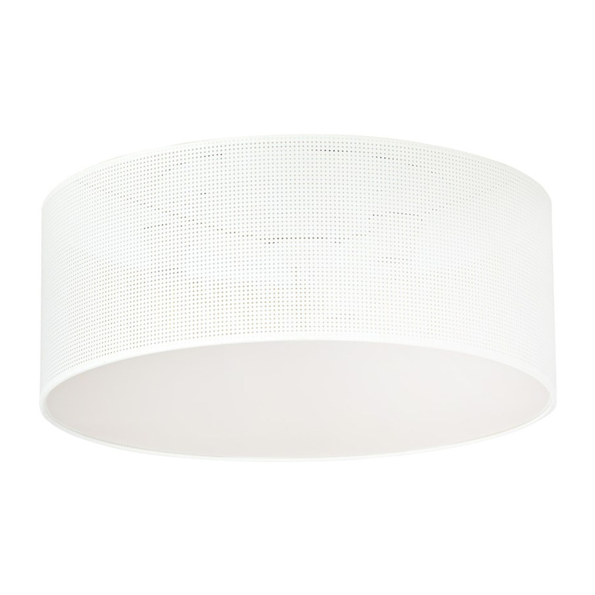 Lampada a sospensione Aston in acciaio bianco e interno oro