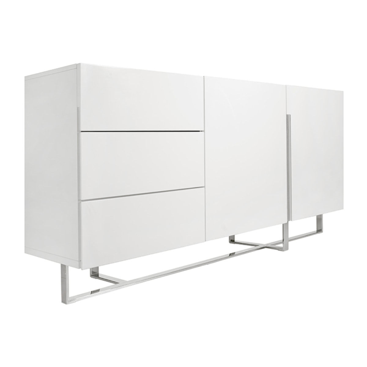 Mueble de TV de Angel Cerda de DM y acero 180x42x85cm