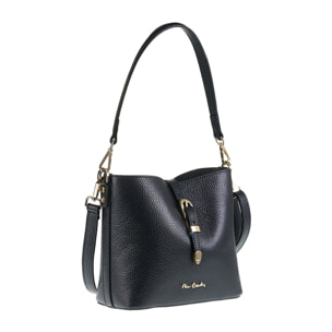 Borsa a spalla da donna Made in Italy - Modello Valeria Elite - 100% pelle - 22.0 x 19.5 x 10.5 cm