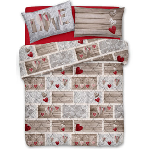 Trapunta Invernale gr Shabby Love Rosso