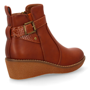 Botín con cuña para mujer para usar a diario