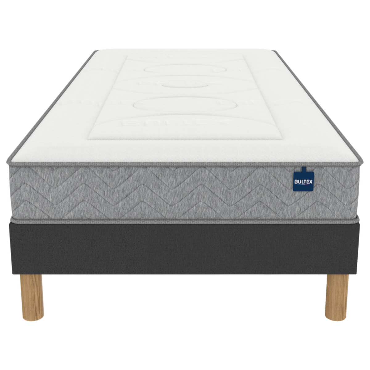 Ensemble SMART NIGHT 1 place|Matelas H 23 cm avec sommier medium|confort enveloppant