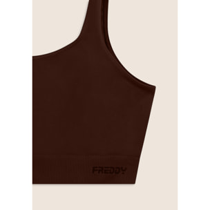 Top Sportivo Seamless con Fascia Sottoseno in costina