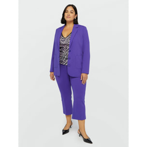 Fiorella Rubino - Blazer con bolsillos de parche - Violeta