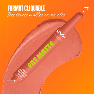 NYX Professional Makeup Fat Matte Rouge à Lèvres Mat Crémeux Cashemere Cute