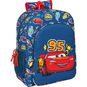Mochila junior adapt.carro cars "racing"