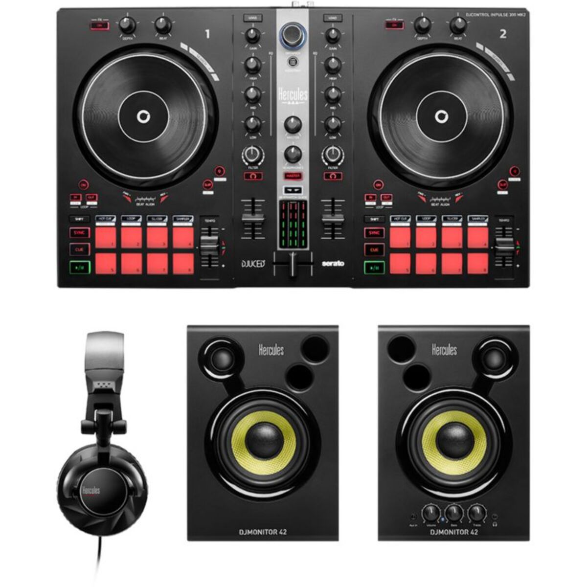 Contrôleur USB HERCULES DJ Essentials Kit