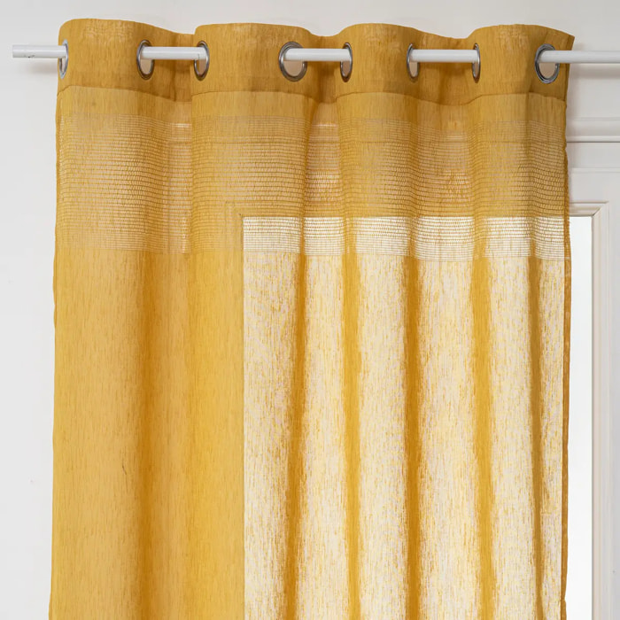 Voilage jaune moutarde 140x240cm