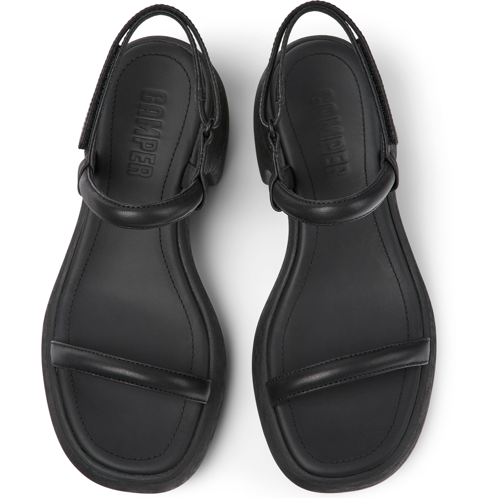 Sandalias - CAMPER Thelma - Negro - Cuero liso