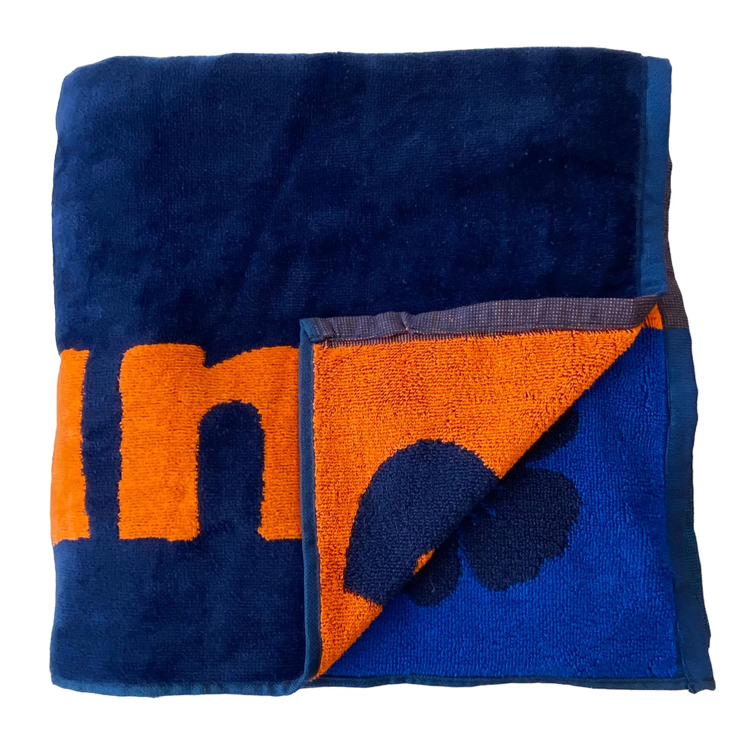 Serviette de plage XL éponge velours Jacquard Bleu 140x180 400g/m² - Fairyland