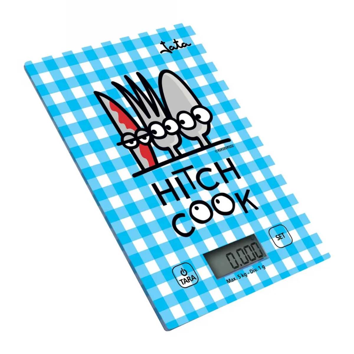 Báscula de cocina JATA 732K hasta 5 kg. Alta precisión. Función de tara. Visor LCD